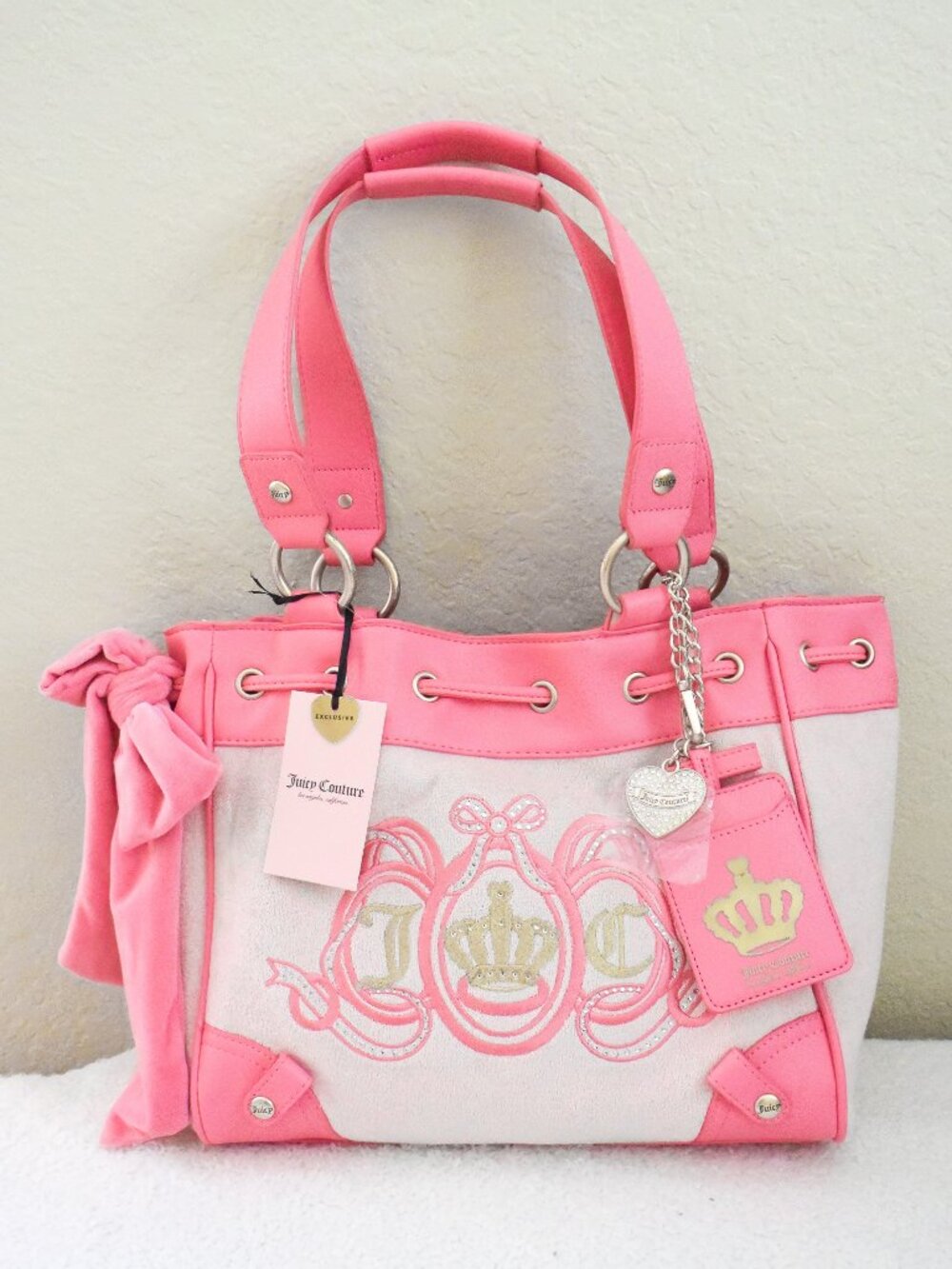 *Juicy Couture* Juicy Lovers Club Tote - Pink Diamond - NEW! - (rv: $108!)